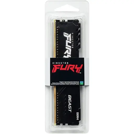 [KF432C16BB/8] Memoria RAM Kingston FURY Beast Black DDR4, 3200MHz, 8GB, Non-ECC, CL16, XMP 1.35V SKU: KF432C16BB/8