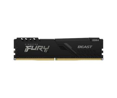 [KF432C16BB/8] Memoria RAM Kingston FURY Beast Black DDR4, 3200MHz, 8GB, Non-ECC, CL16, XMP 1.35V SKU: KF432C16BB/8