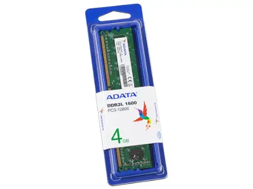 [ADDU1600W4G11-S] Memoria RAM UDIMM Adata DDR3L, 1600MHz, 4GB, CL11 1.35V, PC3L-12800 SKU: ADDU1600W4G11-S