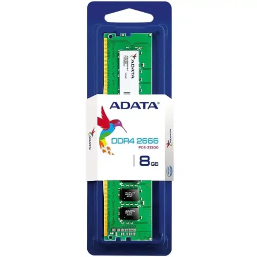 Memoria RAM UDIMM Adata DDR4, 2666MHz, 8GB, Non-ECC, CL19 SKU: AD4U26668G19-SGN