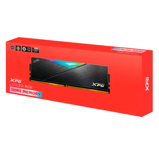 Memoria RAM XPG Lancer RGB Black DDR5, 5200MHz, 16GB, ECC, CL38, XMP SKU: AX5U5200C3816G-CLARBK
