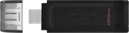 [DT70/128GB] Memoria USB Kingston DataTraveler 70, 128GB, USB-C 3.2, Negro SKU: DT70/128GB