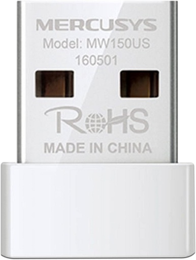 [MW150US] Mercusys Adaptador de Red USB 2.0 MW150US, Inalámbrico, 150 Mbit/s SKU: MW150US