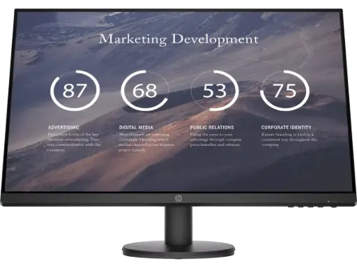 [9TT20AA] Monitor LED HP P27V G4 27", 1920 x 1080, HDMI, VGA, 5 ms, 60 Hz, SKU: 9TT20AA#ABA