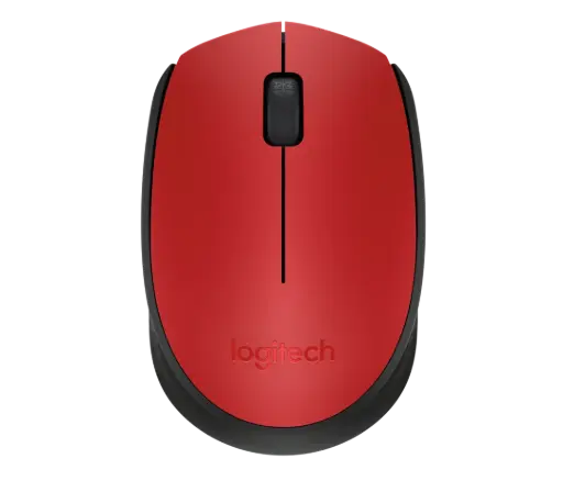 [910-004941] Mouse Logitech Óptico M170, Inalámbrico, USB, Negro/Rojo SKU: 910-004941