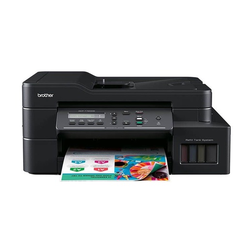 [Dcp-T720DW] Multifuncional Brother DCP T720DW InkBenefit Tank, ADF, WiFi Direct, Dúplex, Bypass 1 Hoja, Impresora Copiadora, Escaner, Tinta Continua 30ppm Negro, 26ppm Color SKU: Dcp-T720DW