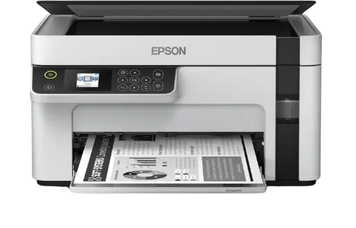 [C11CJ18301] Multifuncional Epson EcoTank M2120, Blanco y Negro, Inyección, Tanque de Tinta, Inalámbrico, Impresora Copiadora y Escáner, 32ppm SKU: C11CJ18301