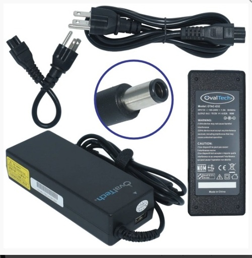 [OTAC-E52] OTAC-E52 Adaptador para Computadora Portatil 19.5V/4.62AH C/Blister + USB Marca OvalTech SKU: OTAC-E52