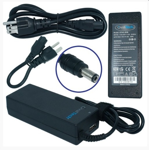 [OTAC-E58] OTAC-E58 Adaptador para Computadora Portatil 15V/6AH Marca OvalTech SKU: OTAC-E58