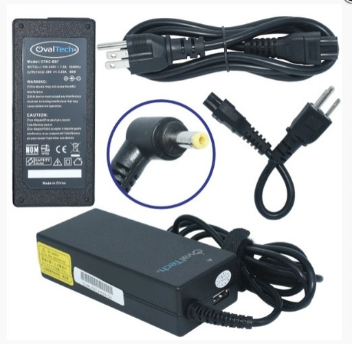 [OTAC-E67] OTAC-E67 Adaptador para Computadora Portatil 20V/3.25A + USB Marca OvalTech SKU: OTAC-E67