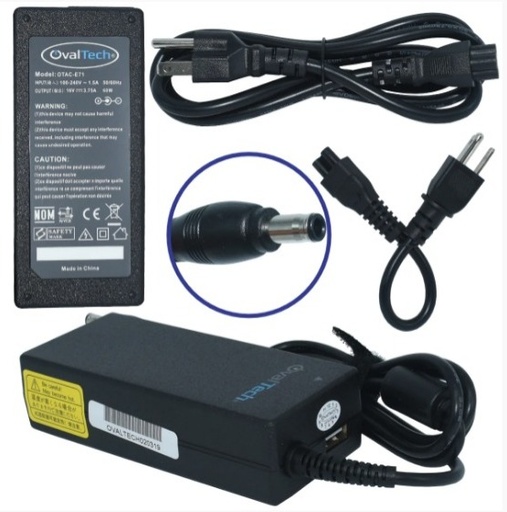 [OTAC-E71] OTAC-E71 Adaptador para Computadora Portatil 16V/3.75AH Marca OvalTech SKU: OTAC-E71