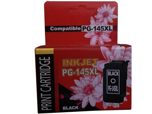 [PG-145XLCOM] PG-145XL Negro Compatible Cartucho de Tinta PG145XL Canon IP2810, MG2410, MG2510, MG2910, MG3010 300 Pag. 8274B001 SKU: PG-145XLCOM