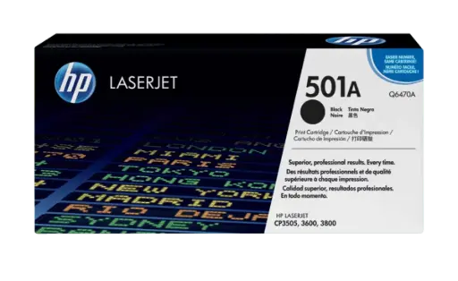 [Q6470A] Q6470A Negro Original Toner 501A HP LaserJet CP3505, CP3600, CP3800 6,000 PAG SKU: Q6470A