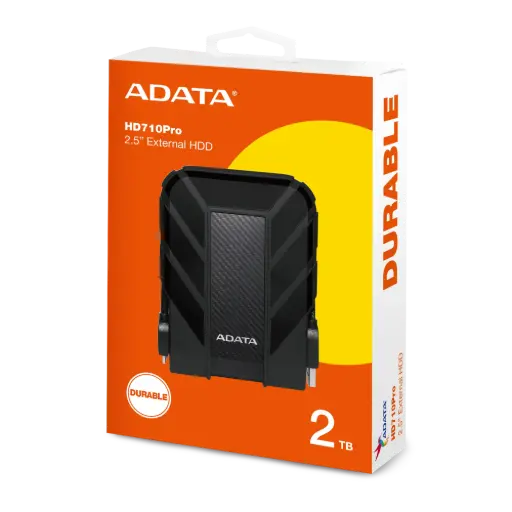 [AHD710P-2TU31-CBK] Disco Duro Externo Adata HD710 Pro 2.5'', 2TB, USB 3.0, Negro, A Prueba de Agua y Golpes - para Mac/PC SKU: AHD710P-2TU31-CBK