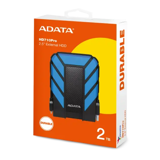 [AHD710P-2TU31-CBL] Disco Duro Externo Adata HD710 Pro 2.5'', 2TB, USB 3.0, Negro/Azul, A Prueba de Agua y Golpes - para Mac/PC SKU: AHD710P-2TU31-CBL