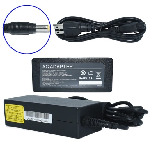 [EK-S0] EK-S0 Adaptador de Corriente 65W 18.5V-3.5A (4.8*1.7) Modelo AF06 Marca EKO Similar OTAC-E50 SKU: EK-S0