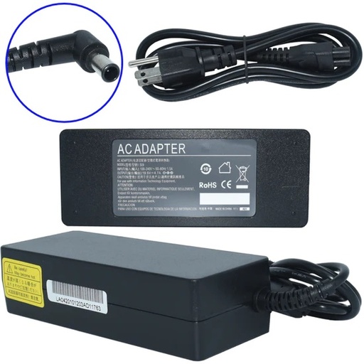 [EK-S9] EK-S9 Adaptador de Corriente 90W 19.5V-4.74A (6.0*4.4) Modelo AF09 Marca EKO SKU: EK-S9