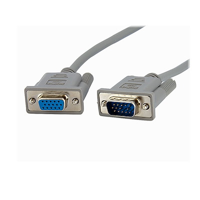 [MXT10110] StarTech Cable de Extensión para monitor VGA (D-Sub) Macho - VGA (D-Sub) Hembra, 3 Metros, Gris SKU: MXT10110