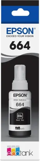[T664120-AL] T664120-AL Negro Original Bote de Tinta Epson L110, L200, L210, L220, L300, L310, L350, L355, L365, L375, L380, L395, L396, L455, L475, L495, L555, L565, L575, L1300 70ml SKU: T664120-AL