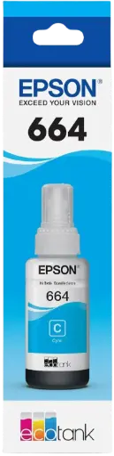 [T664220-AL] T664220-AL Cian Original Bote de Tinta Epson L110, L200, L210, L220, L300, L310, L350, L355, L365, L375, L380, L395, L396, L455, L475, L495, L555, L565, L575, L1300 70ml SKU: T664220-AL