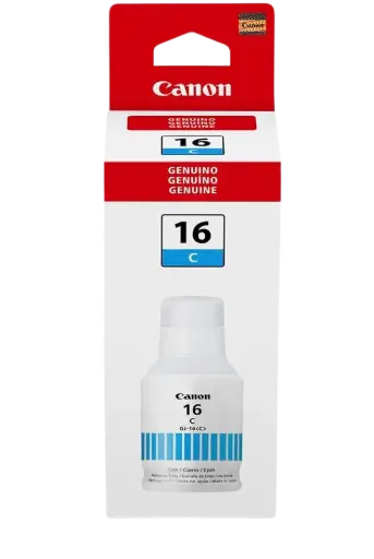 [4418C001AA] GI-16 Cian Original Bote de Tinta GI16 Canon Maxifi GX6010, GX7010, GX5010 132ml SKU: 4418C001AA