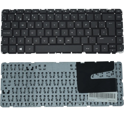 TEC495B Teclado color Negro (SP) FRAME para HP 240 G2 / 245 G3 / 14-G000 / 14-R000 / 14-D000 / 14-W000