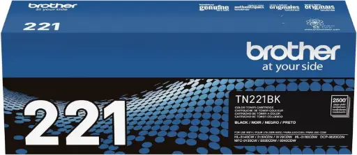 [TN221BK] TN221BK Negro Original Cartucho de Toner Brother TN-221BK HL-3140CW, 3150CDN, 3170CDW, HL-3180CDW, DCP-9020CDN, MFC-9130CW, 9330CDW, 9340CDW 2,500 Pag. SKU: TN221BK