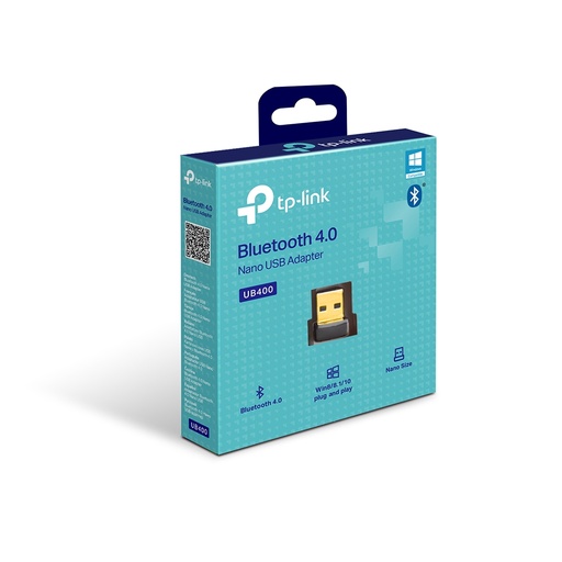 [UB400] TP-Link Adaptador Bluetooth 4.0 UB400, USB A, Negro/Oro SKU: UB400