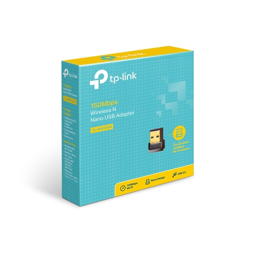 [TL-WN725N] TP-Link Adaptador de Red USB TL WN725N Inalámbrico, 2.4 - 2.4835GHz TARTPL370 SKU: TL-WN725N